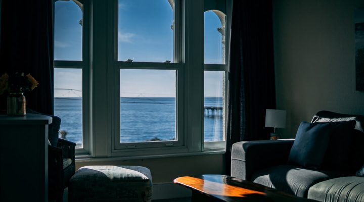 Seating area and view from the Penthouse